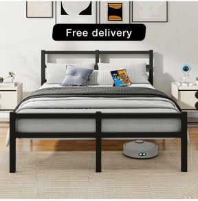 King Bed Frame with Headboard