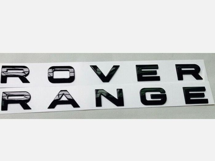 Range Rover Lettering boot badge gloss black