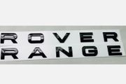 Range Rover Lettering boot badge gloss black