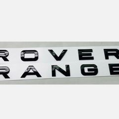Range Rover Lettering boot badge gloss black
