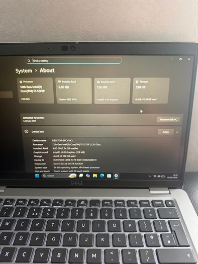 Dell Latitude 5431 Laptop i7/8GB/256SSD/FHD