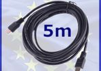 5M Premium HDMI Cable Male to Male Gold Plated HD HDTV PS3 XBOX 360 BlueRay #124