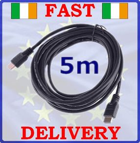 5M Premium HDMI Cable Male to Male Gold Plated HD HDTV PS3 XBOX 360 BlueRay #124