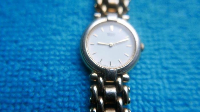 SEIKO Ladies Watch 4N00-371 WP Gold Tone Quartz Analog Ladies Watch