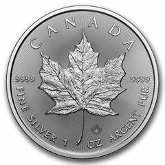 2026 Canada 5 Dollars 1 oz Silver Bullion Coin Maple Leaf BU (In Capsule)