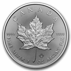 2026 Canada 5 Dollars 1 oz Silver Bullion Coin Maple Leaf BU (In Capsule)