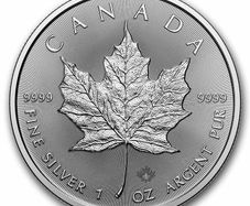 2026 Canada 5 Dollars 1 oz Silver Bullion Coin - Maple Leaf BU (In Capsule)