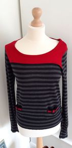 Hobbs Jumper Silk/Cotton/Cashmere Blend Size 12