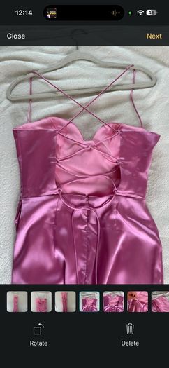 Pink Corset Gown Cally High Slit