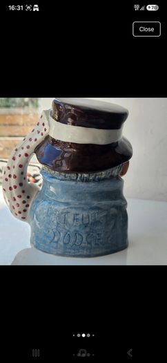 Vintage Ceramic Artful Dodger Character Jug Dickens Series Staffordshire