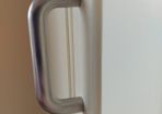 24 x D-shaped Furniture Handles (Satin nickel finish)
