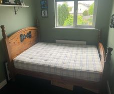 Double bed with mattress