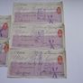 5 Vintage Cheques from Ulster Bank with Consecutive numbers (1895) Image 3