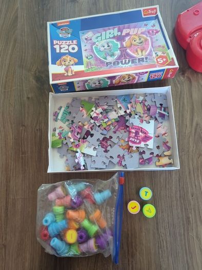 paw patrol puzzle 120 pc and letter stamps
