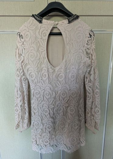 Vintage-style lace mini dress