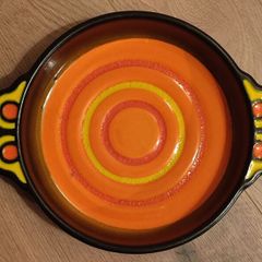 1960s 1970s Ceramic Snack Bowl