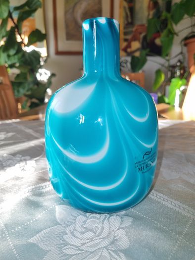 Murano blue vase