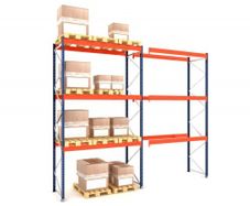 Two Bays Of Industrial Pallet Racking