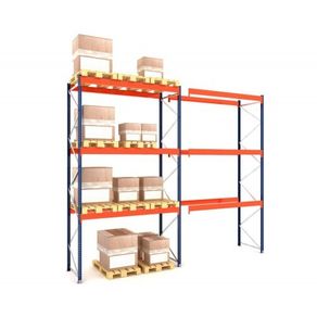 Two Bays Of Industrial Pallet Racking