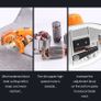 Fabric Cutting machine 100mm Rotating Fabric Cutting Machine 27mm Cutting Height Electric Rotating Cutting Machine Orange Image 2