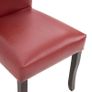 Dining Chairs 2 pcs Wine Red Faux Leather Image 7