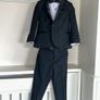Boys Black Tuxedo Suit with Shirt and Bowtie Age 3-4 years Image 2