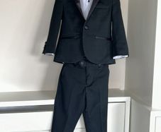 Boys Black Tuxedo Suit with Shirt and Bowtie