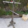 Antique Cast Iron upcycled Plant Hanger/Bird Feeder Image 7