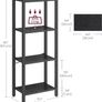 New 4 Tier Bookcase for Office, Study - FREE P&P Image 4