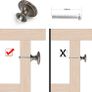 24 Pcs Cabinet Door Knobs Bronze Drawer Knobs with Screws Round Cupboard Handles Mushroom Shape Knobs Vintage Pull Handles for Kitchen Furniture Dresser Wardrobe Diameter 30mm (FREE POSTAGE) Image 5