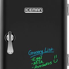 Mini Portable Eraser Personal Fridge, Cools & Heats, 4 Litre Capacity, Chills 6 12oz cans, 100% Freon-Free & Eco Friendly, Includes Plugs for Home Outlet & 12V Car Charger