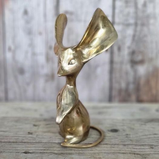 Brass Long Eared Mice Pair KAS1363