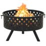 Fire Pit with Poker 68 cm XXL Steel Image 3
