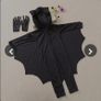 Kids Halloween Costume, Girls/ Boys Black Jumpsuit Connect Wings Image 3