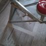 Vintage Large Geometric Glass & Silver Metal Star Tealight Candle Holder Postage available or Collection Image 6