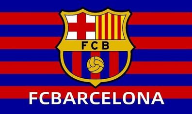 Barcelona football club flag 5ft x 3ft