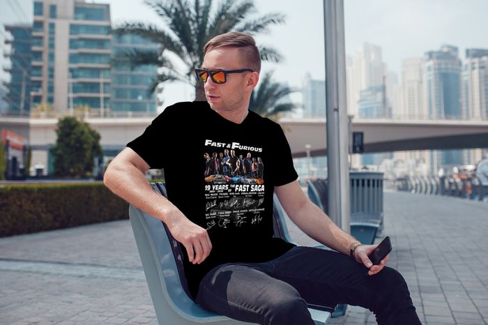 Fast & Furious Fast Saga Anniversary 19 Years 2001 - 2020 T-Shirt