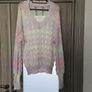 Ombre V neck jumper Image 3