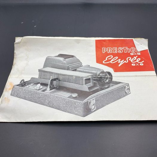 Vintage French Elysee Affaire Slide Projector 1950s 60s