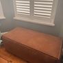 Leather brown WOOOD Rodeo 2.5 Seater Sofa + Matching Pouf Image 3