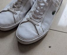 Lacoste White runners trainers size 9