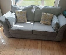 couch grey, 4 seater and a 3 seater