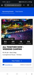 All together now camping ticket x 1