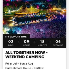 All together now camping ticket x 1