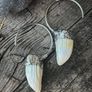 1 Vintage Wild Boar Tusk Ear Hangers 2mm Image 3