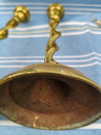 Vintage Brass Candlesticks x 2