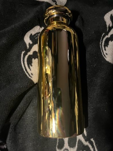 Drink Bottle cold hot Screw Cap Gold Colour