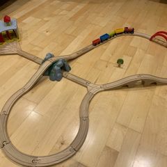 Wooden train set