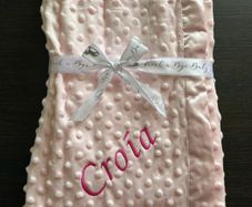 Baby girl personalised blanket