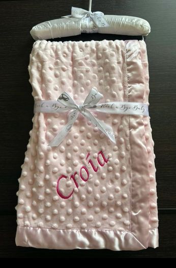 Baby girl personalised blanket